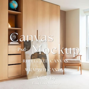 Canvas Mockup Vertical, Photoshop Mockup, Art Print Mockup, Vertical Minimalist Mockup, Simple Vertical Canvas Frame Template, canvas mockup