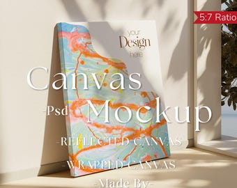 Canvas Mockup Vertical, Photoshop Mockup, Art Print Mockup, Vertical Minimalist Mockup, Simple Vertical Canvas Frame Template, canvas mockup