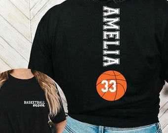Custom Basketball Mom Shirt, Basketball Mom Shirt, Game Day Shirt, Sport Mom Shirt, Basketball Lover Shirt, Basketball Mama Shirt, Mom Gift