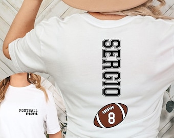 Custom Football Mom Shirt, Football Mom Shirt, Game Day Shirt, Sport Mom Shirt, Football Lover Shirt, Football Mama Shirt, Gift for Mom