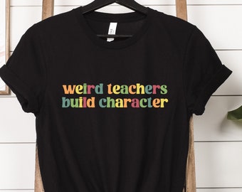 Camiseta con personaje de profesor raro, sudadera retro de profesor, camiseta de profesor, camiseta de regalo para el Día del Maestro, camiseta divertida de profesor, suéter de profesor