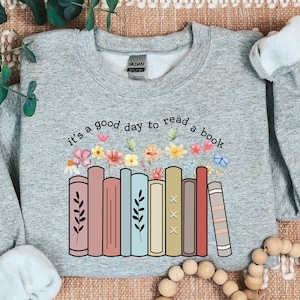 It&#39;s A Good Day To Read A Book Shirt, Librarian Shirt, Book Lover Sweater, Retro Teacher Shirt, Book T-Shirt, Reading Teacher Shirt