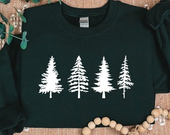 Christmas Camping Sweatshirt, Evergreen State Sweater, Nature Sweatshirt, Camping Hoodie, Outdoor Shirt, Gift for Nature Lover Sweatshirt
