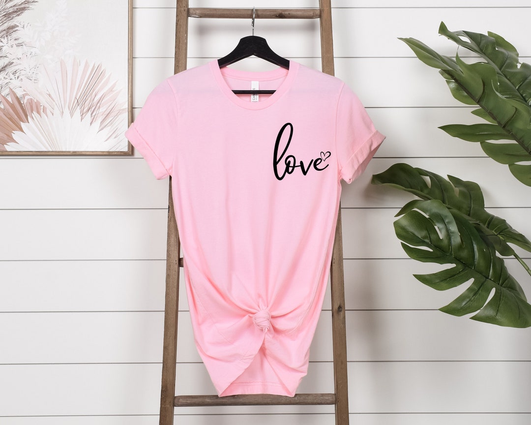 Solid Color Love Heart T-Shirt & Maroon Pleated Skirt Set
