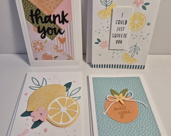 Paquete de tarjetas, tarjetas de agradecimiento, te extraño y hola.