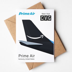 Carte de voeux Prime Air, carte postale minimaliste Prime Air 12,7 x 17,78 cm (5 x 7 po.)