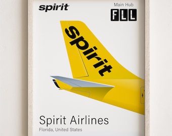 Spirit Poster,  Spirit Print Tailplane Minimalistic [UNFRAMED]