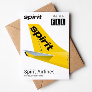 Tarjeta de felicitación Spirit, postal Spirit minimalista de 12,7 x 17,78 cm (5 x 7 pulgadas)