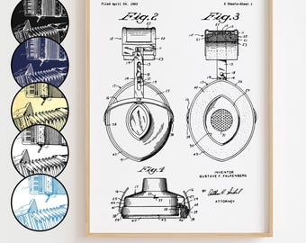 Headphones Sideways Blueprint Poster, Headphones Sideways Patent Wall Art Minimalistic, Gift Decor [UNFRAMED]