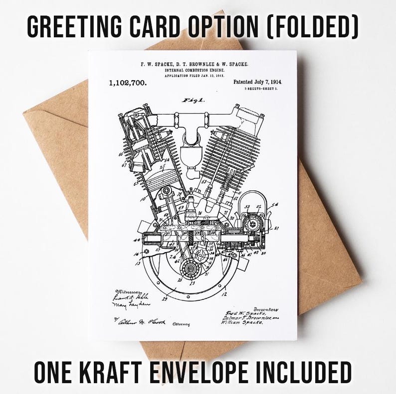 Combustion Engine Blueprint Poster, Combustion Engine Patent Wall Art ...