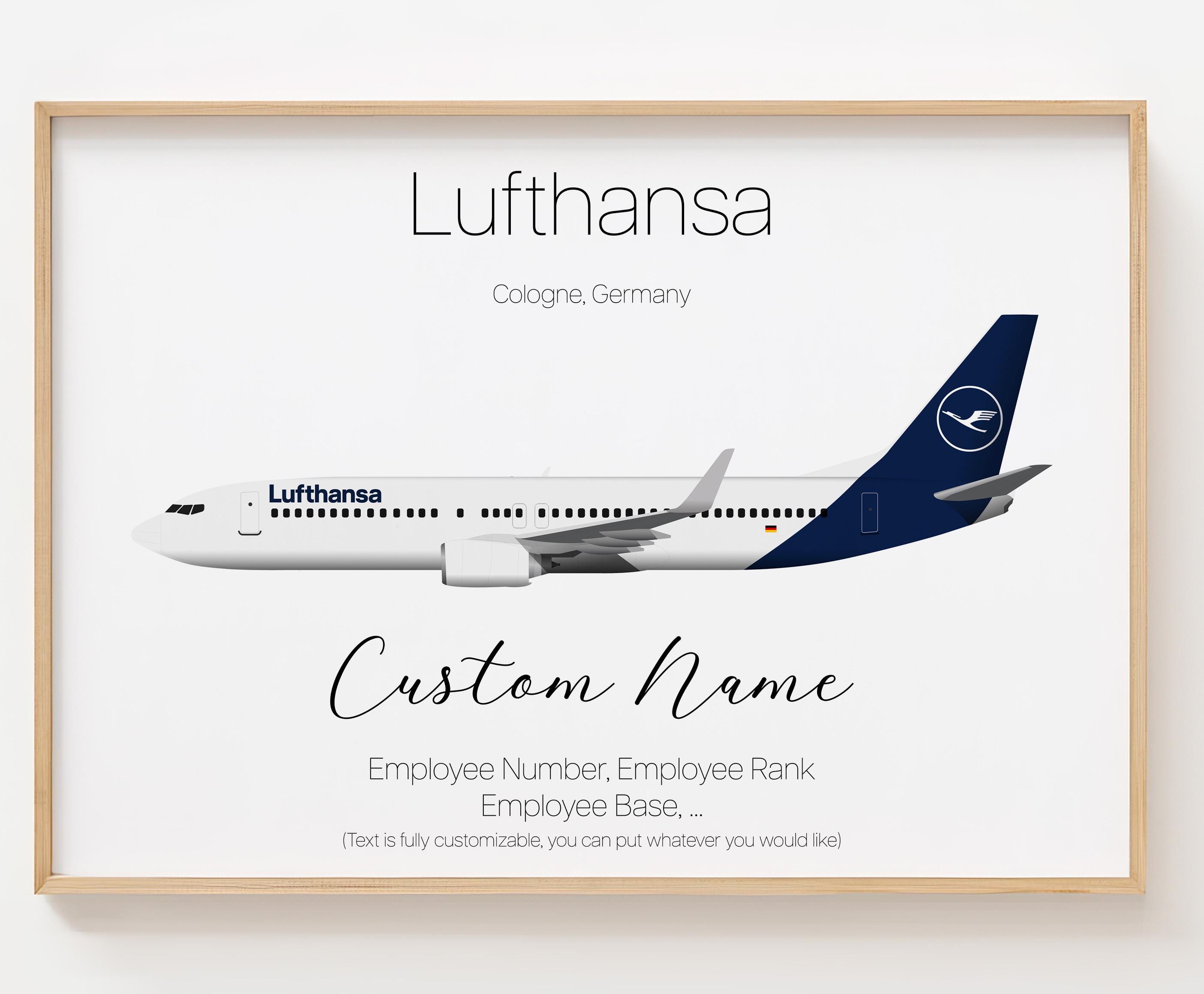 Lufthansa plane - Etsy 日本