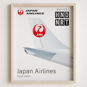 Japan airline poster - Etsy 日本