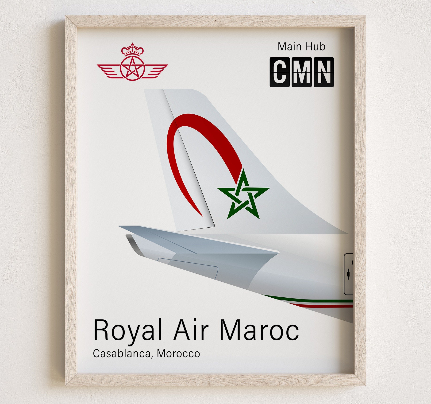 Affiche ancienne Maroc - Le costume - Royal Air Maroc de M. Gayraud 1960