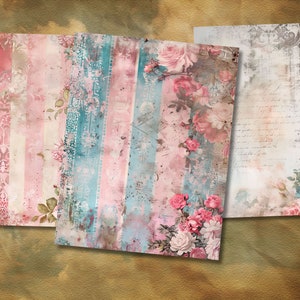 The Shabby Grunge Borders Junk Journal Kit: a selection that brings the artistic charm of shabby grunge to your paper crafts with a unique touch.