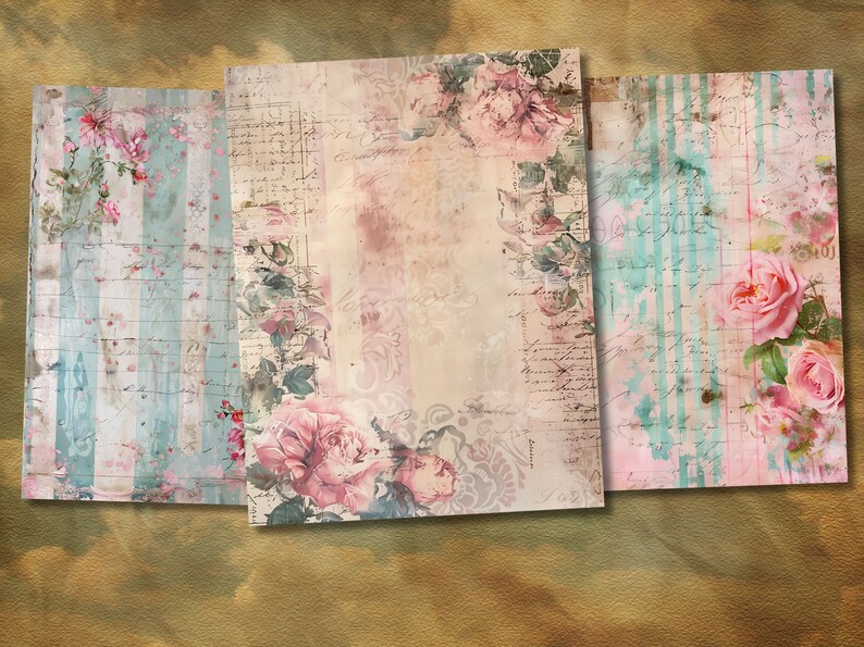 Transform your creative works with the distressed beauty of these Shabby Grunge Borders, ideal for framing and decorating your pages.