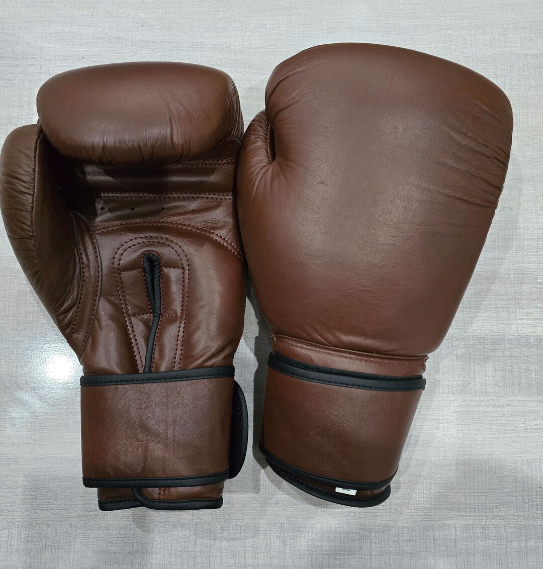Tan And Brown Polka Dot Boxing Gloves