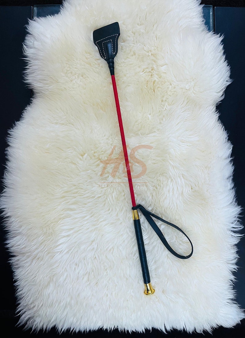 Cowhide Leather Whip, Stick Whip, Mini Training Crop, Riding Crop