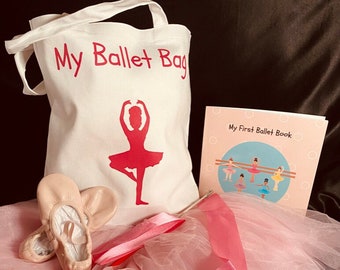 Ballet Starter Gift Set: Canvas Tote, Tutu, Ribbon & Ballet Book