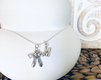 Personalized Silver Ballerina Necklace: Dance Charm Pendant