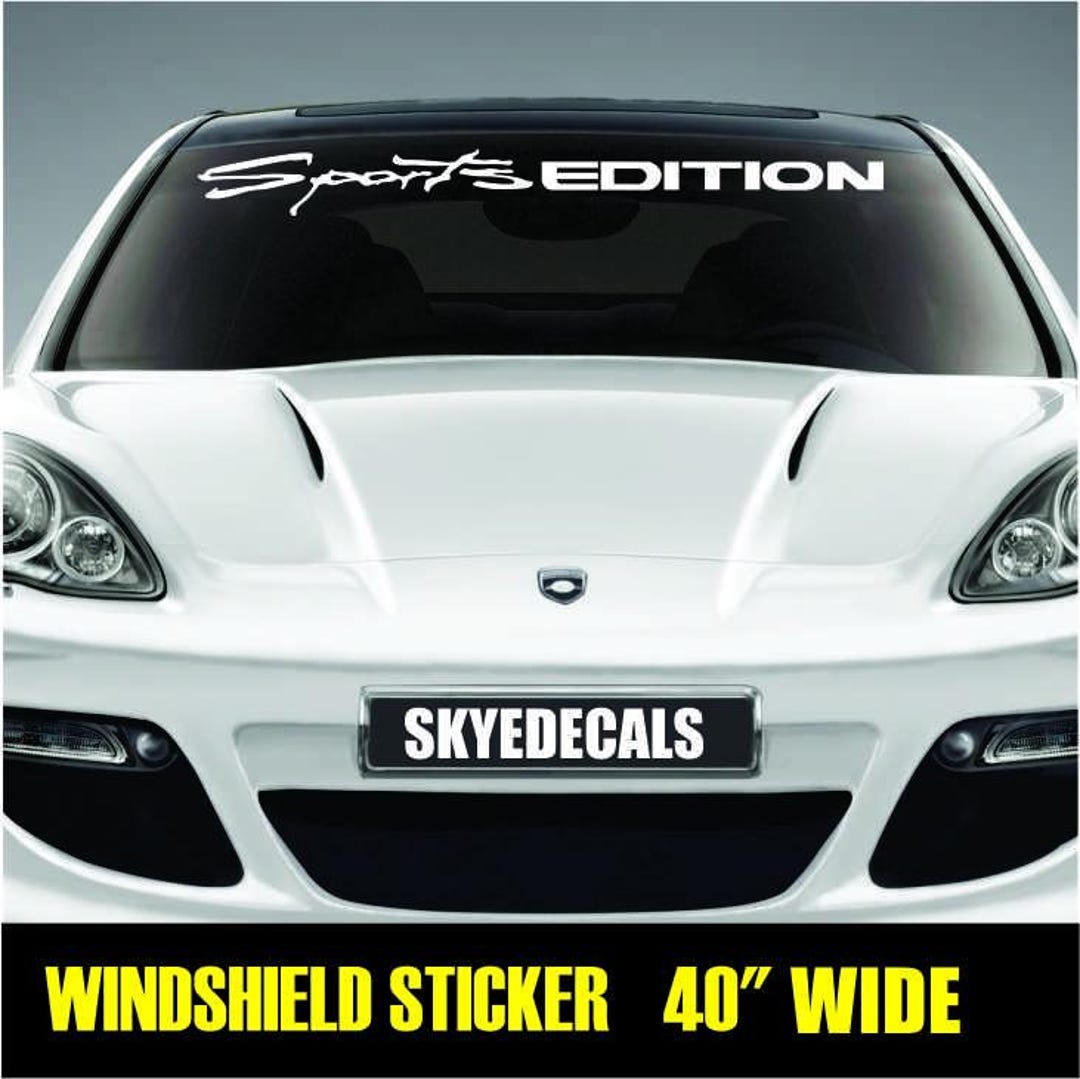 Sports Edition Windshield Banner Sticker Window Vinyl Decal Stickers ...