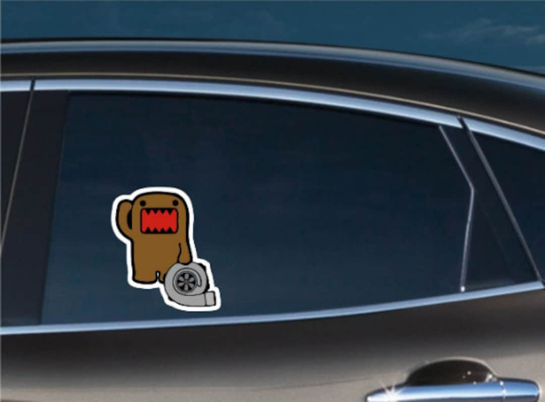 Domo Kun Turbo JDM Bumper Window Vinyl Decal Funny Stickers Etsy