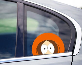 Kenny Peeking Peek Peekabo Peekers Bumper Window Vinyl Decal Funny Meme South Park Stickers Reddit LOL