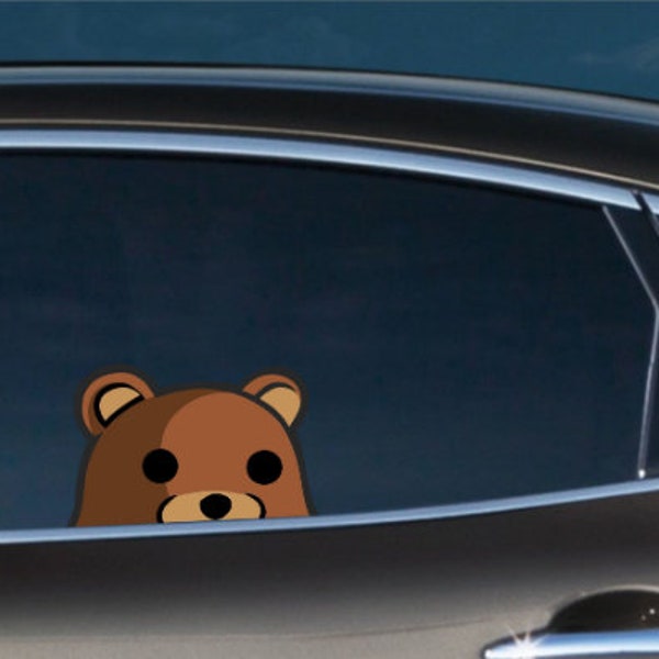 Meme Pedo Peeking Peek Peekabo Peekers Bumper Window Vinyl Decal Anime Cool Bear Meme Stickers Reddit