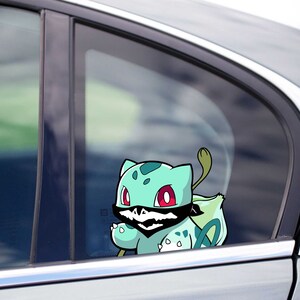 Bulbasaur Mask Peeking Peek Peekabo Peekers Bumper Window Vinyl Decal ...