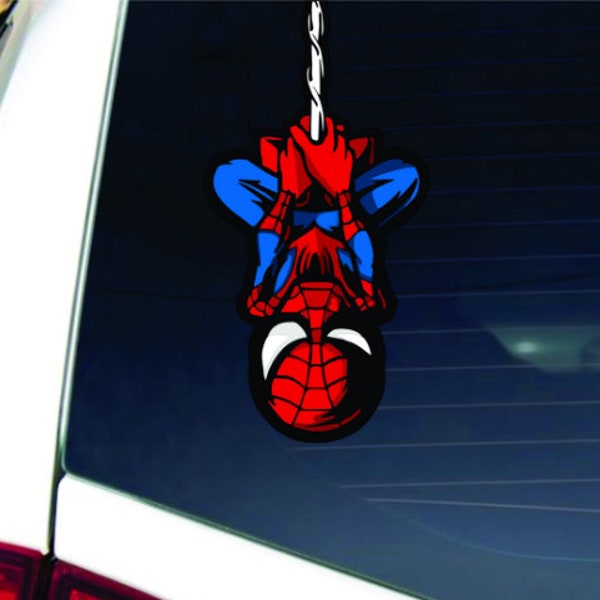 Spider-Man Web Slinger Peeking Peek Peekabo Peekers Bumper Window Vinyl Decal Cute Marvel Avengers Disney Stickers hanging
