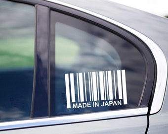 Autocollant code-barres fabriqué au japon pour fenêtre pare-chocs, autocollants humoristiques en vinyle pour voitures JDM, camions, SUV