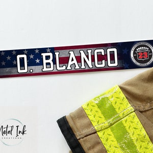 Personalized Firefighter Graduation Gift | Name Plate for Locker | Locker Nameplate | Firefighter Gift | First Responder Gift | USA