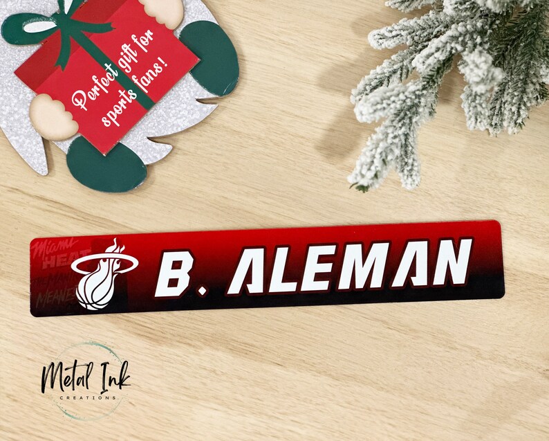 Personalized Sports Name Sign Custom NFL Fan Nameplate NBA Fan