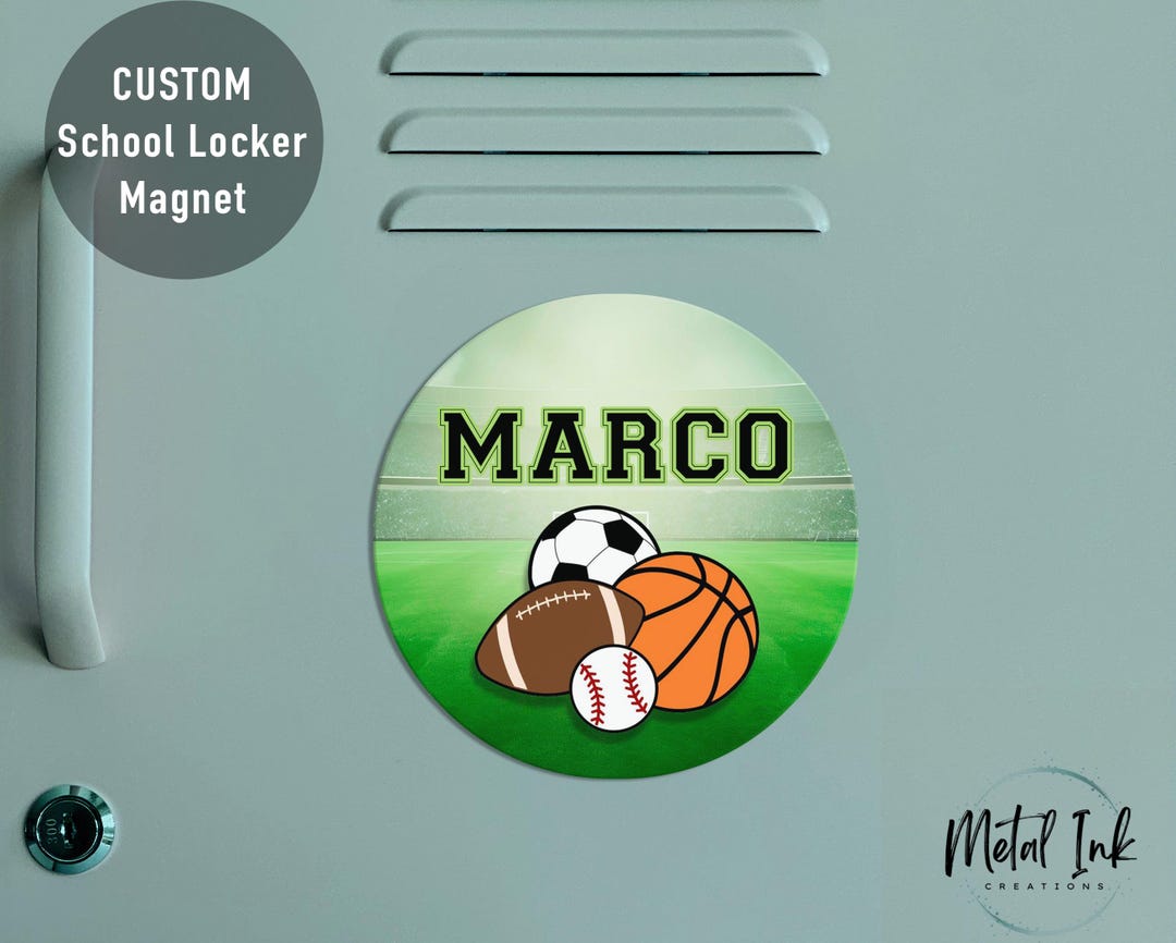 School Locker Magnet Locker Name Magnet Personalized Name Magnet Locker ...