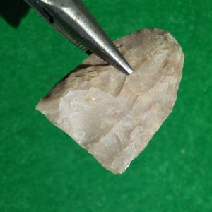 1-5/16" Firstview AUTHENTIC TEXAS ARROWHEAD Trans Paleo 10,000 -8000 B.P. Fluted & Base is Ground. Made from Edwards Plateau Chert Zapata Co