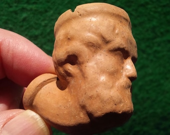 Civil War General Ulysses Grant Antique Clay FUR TRADE PIPE made in the 1800&#39;s at The John Taber Pipe Factory near Wolfeboro New Hampshire
