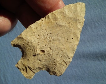 2-11/16" CULBREATH FLORIDA ARROWHEAD Authentic Late Archaic to Woodland artifact made from 5000 -3000 B.P. High quality ancient workmanship.