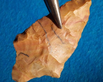 2-3/4&quot; Gary AUTHENTIC ARKANSAS ARROWHEAD Late Archaic to Early Woodland 3200 - 1000 B.P. Found in Columbiana Co. By David Wright -High Grade
