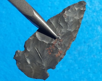 AUTHENTICATED OHIO ARROWHEAD 2-1/4" Meadowood Thin with Nice Workmanship Stermer C.O.A. Ohio Late Archaic - Early Woodland 3000 - 2500 B.P.