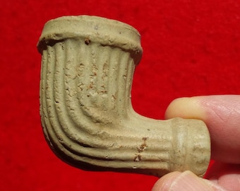 1800S CLAY TRADE PIPE Virginia Arrowhead Clay Pipe Fur Trade Pipe Pamplin Virginia Indian Artifact Antique Pipe Civil War Reenactment Pipe