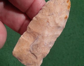 AUTHENTIC TENNESSEE ARROWHEAD 2-9/16" Stanfield - Trans Paleo 10,000 - 8,900 B.P.  Early Collateral Flaking - Ground Base & Lower Blade Edge