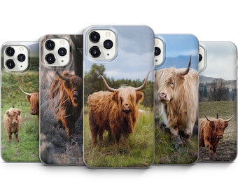 Highland Cow beschermende telefoonhoes voor iPhone Samsung Huawei GooglePixel Xiaomi Oppo