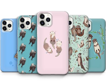 Baby Otter Art Protective Phone Case Cover For iPhone Samsung Huawei GooglePixel Xiaomi Oppo