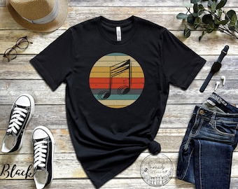 Retro Musik Shirt, Herren Damen Kinder Musik Shirt, Musiklehrer Shirt, Violinschlüssel Shirt, Musik Note Shirt, Lehrer Geschenk, Geburtstagsgeschenk