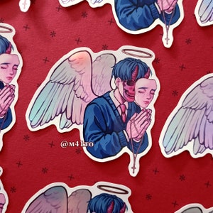 Angel (B-Grade)｜Holographic Vinyl Sticker - Waterproof - Devil - Demon - Wings