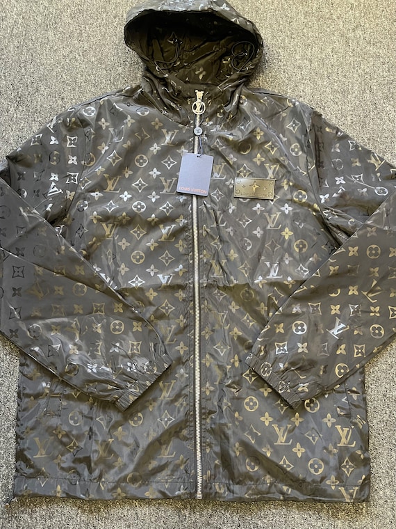 black lv windbreaker