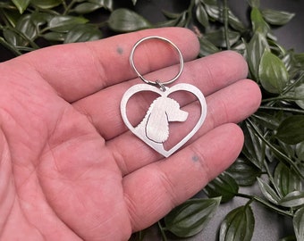 Irish water Spaniel keyring