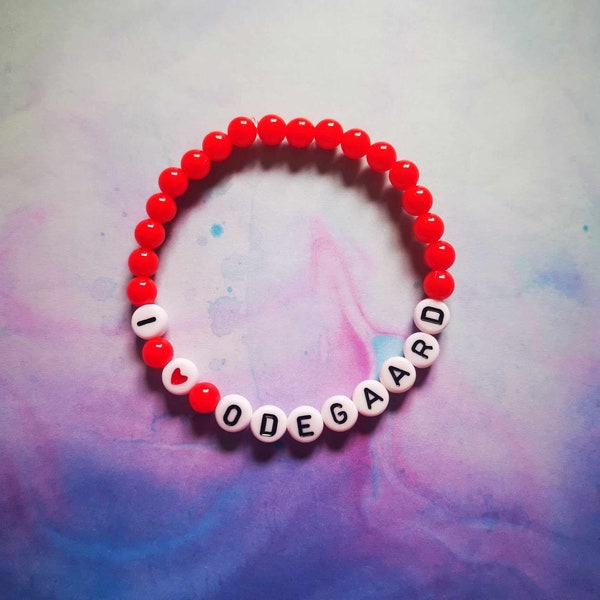 I Heart Martin Odegaard Kids and Adults Beaded Bracelet