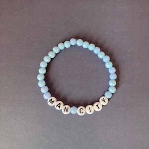 Manchester City Kinder und Erwachsene Perlen Armband