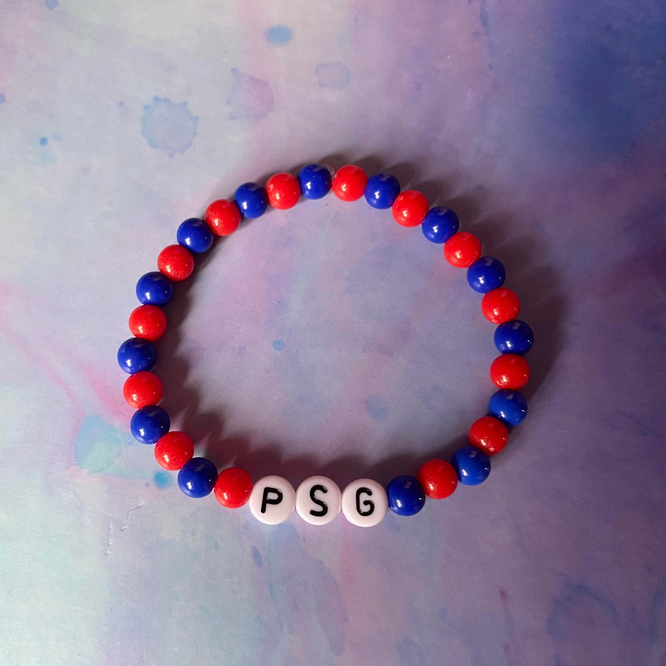 Bracelet football PSG sur mesure, Bracelet en corde pour supporter du Paris  Saint Germain, Idée cadeau foot collection club ligue 1 -  France