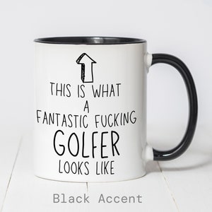 Golf, Regalo de golfista divertido, Taza de café, Día del Padre, Cumpleaños, Regalo de mordaza, Novedad, Humor de papá, Navidad, Regalo para golfista, Taza de café divertida